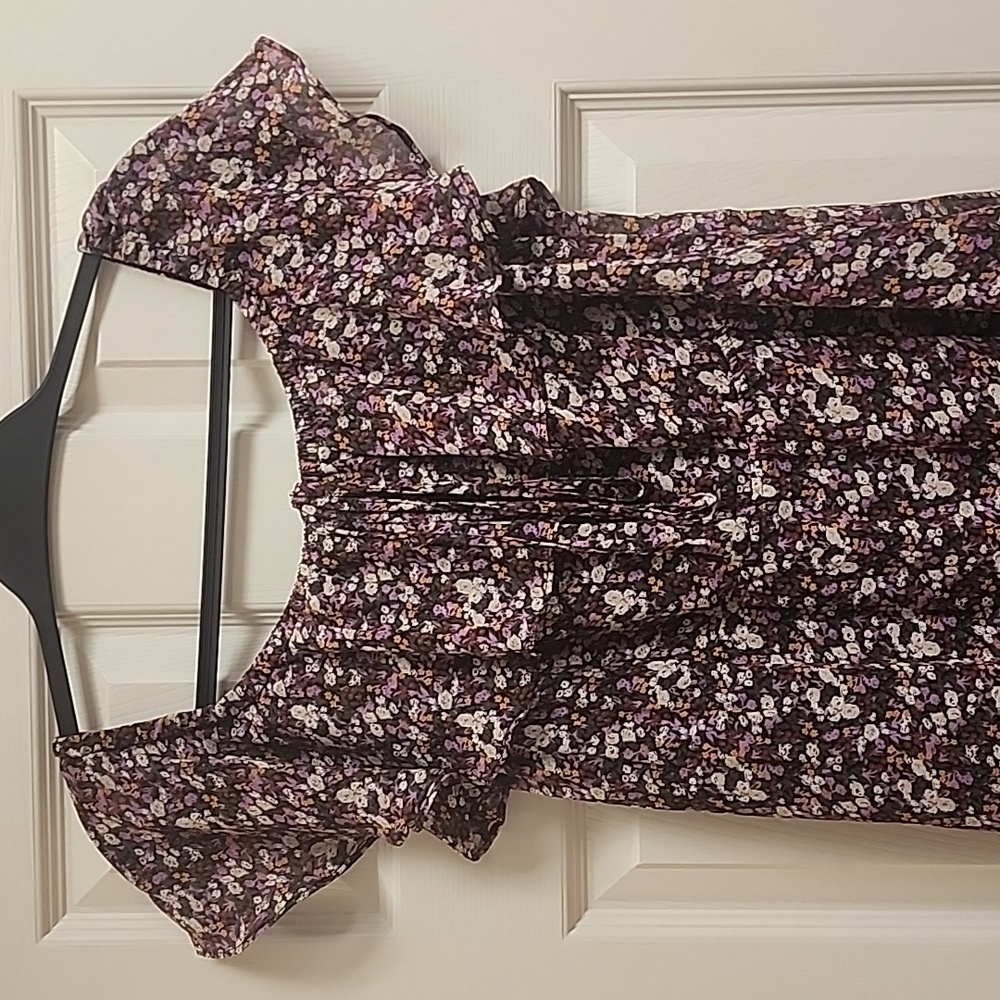 NWT SAM EDELMAN Ditsy Floral Chiffon Maxi Dress - 12